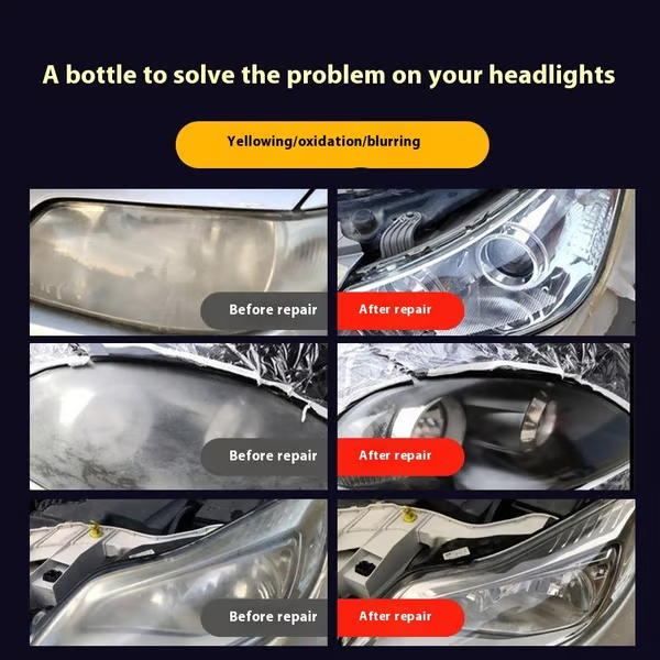 🔥🚘Zestaw płynów do renowacji reflektorów samochodowych