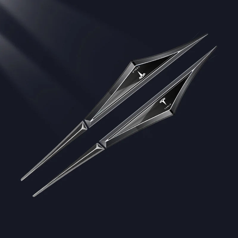 3D Blade Leaf Plate Boczna etykieta Dekoracja błotnika nadwozia (2 SZTUK)