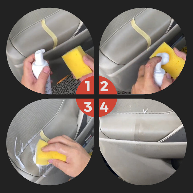 🚗👍Wysoce skuteczna pianka do czyszczenia wnętrza samochodu w sprayu (nie uszkadza pojazdu)