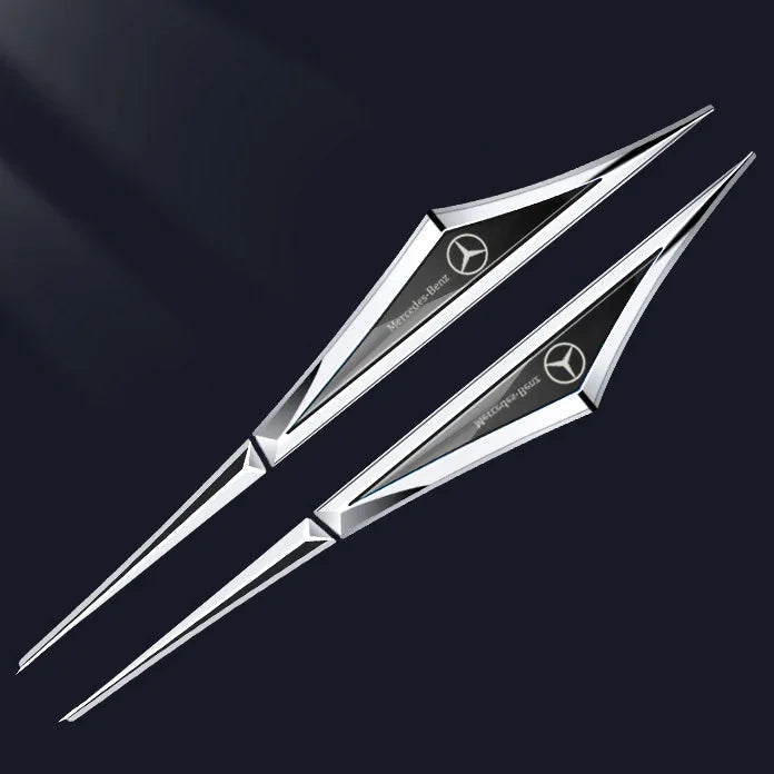 3D Blade Leaf Plate Boczna etykieta Dekoracja błotnika nadwozia (2 SZTUK)
