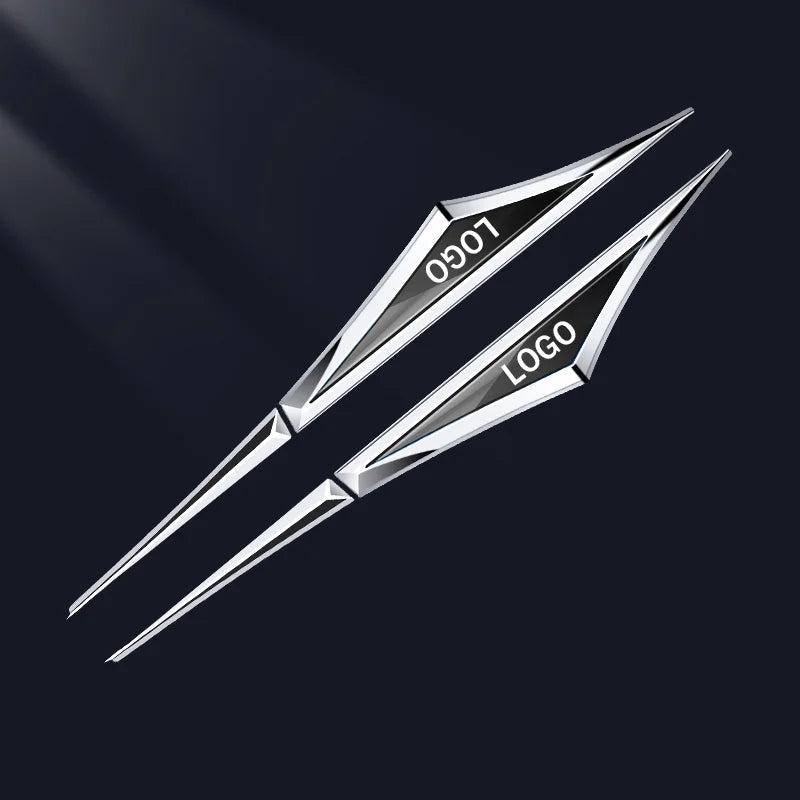 3D Blade Leaf Plate Boczna etykieta Dekoracja błotnika nadwozia (2 SZTUK)