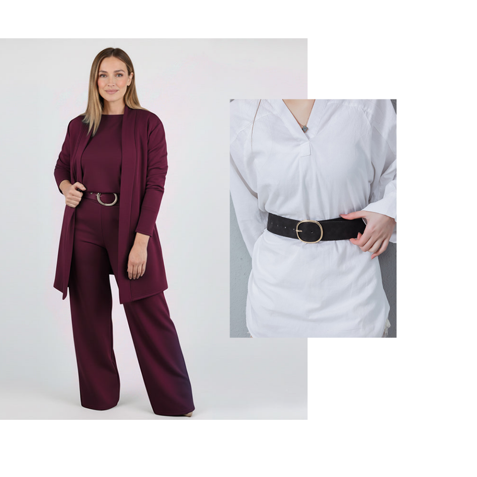 ⏰ Set elegant din 3 piese – cardigan lung, top și pantaloni. Stil complet, confortabil și rafinat! 💞 Plată la livrare!