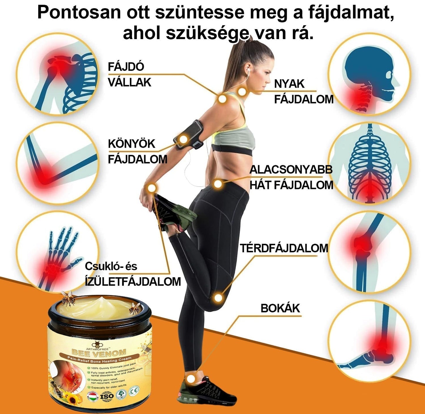 (Specjalnie dla osób starszych i zalecany przez AAOS) ArthroEase 🌱 Krem do leczenia zapalenia stawów z jadem pszczelim