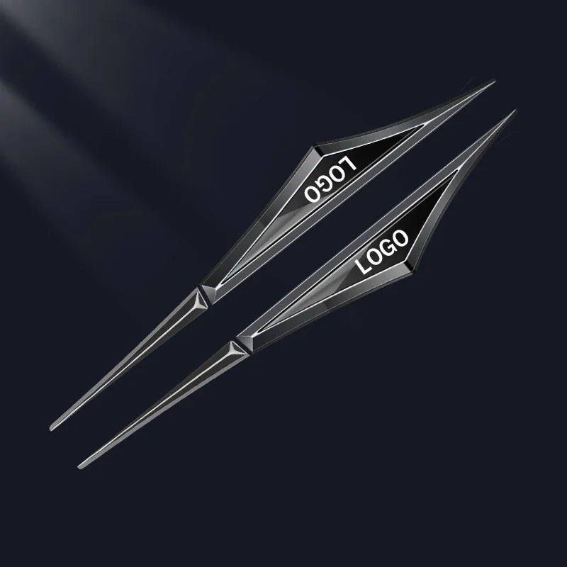 3D Blade Leaf Plate Boczna etykieta Dekoracja błotnika nadwozia (2 SZTUK)
