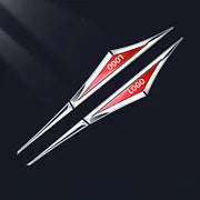 3D Blade Leaf Plate Boczna etykieta Dekoracja błotnika nadwozia (2 SZTUK)