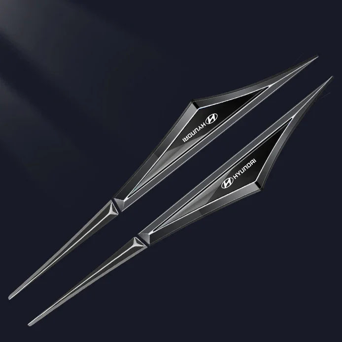3D Blade Leaf Plate Boczna etykieta Dekoracja błotnika nadwozia (2 SZTUK)