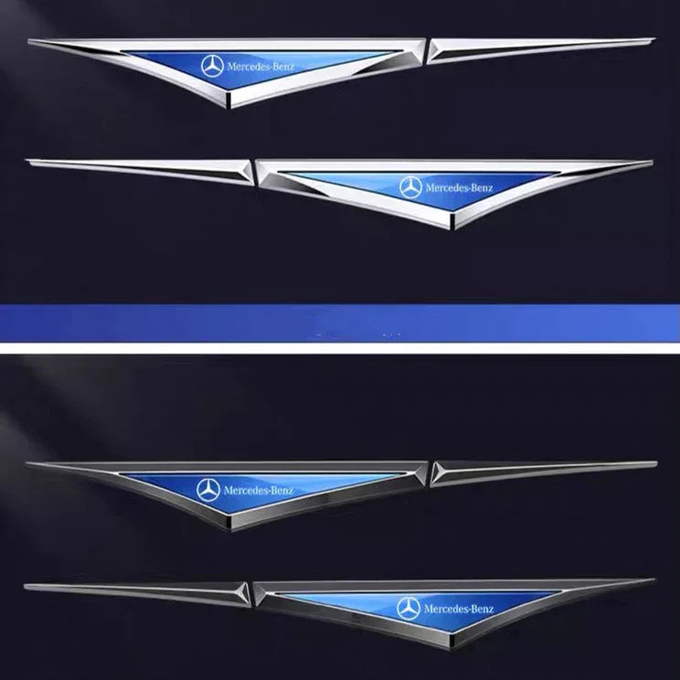 3D Blade Leaf Plate Boczna etykieta Dekoracja błotnika nadwozia (2 SZTUK)