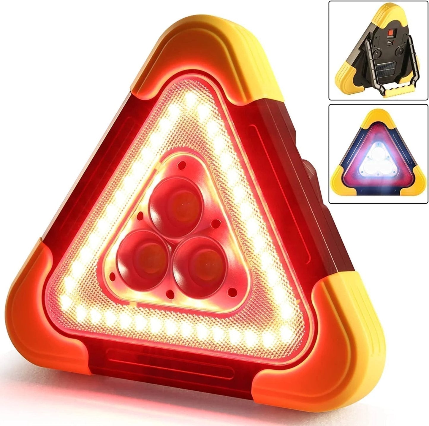🚗Wielka oferta specjalna – 50% zniżki🆘Trójkątna lampka sygnalizacyjna 3 w 1 do użycia w sytuacjach awaryjnych na poboczu drogi✨