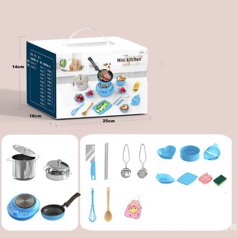 🍽️ Mini-bucătărie adevărată pentru copii – plită, oale, tigăi, ustensile – totul într-un singur set! 👩🍳 Plată la livrare!