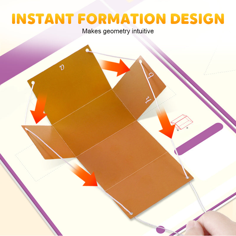 👶✨Książka do nauki geometrii 3D z sznurkiem