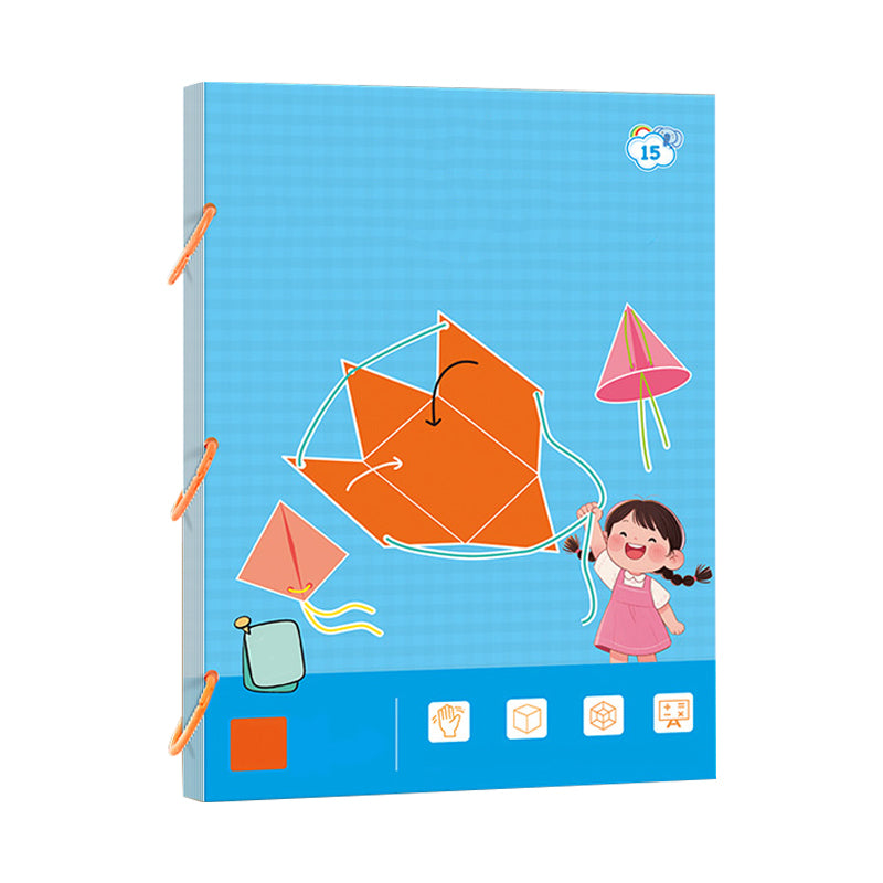 👶✨Książka do nauki geometrii 3D z sznurkiem