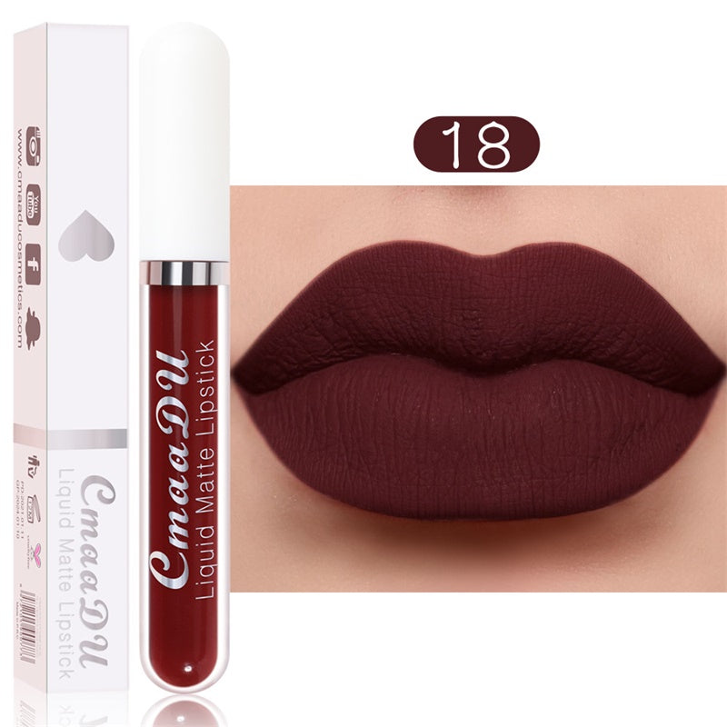 🔥 Set 10 rujuri mate, rezistente la apă – vitamina E, fără urme, culoare de lungă durată! 👄 Plată la livrare!