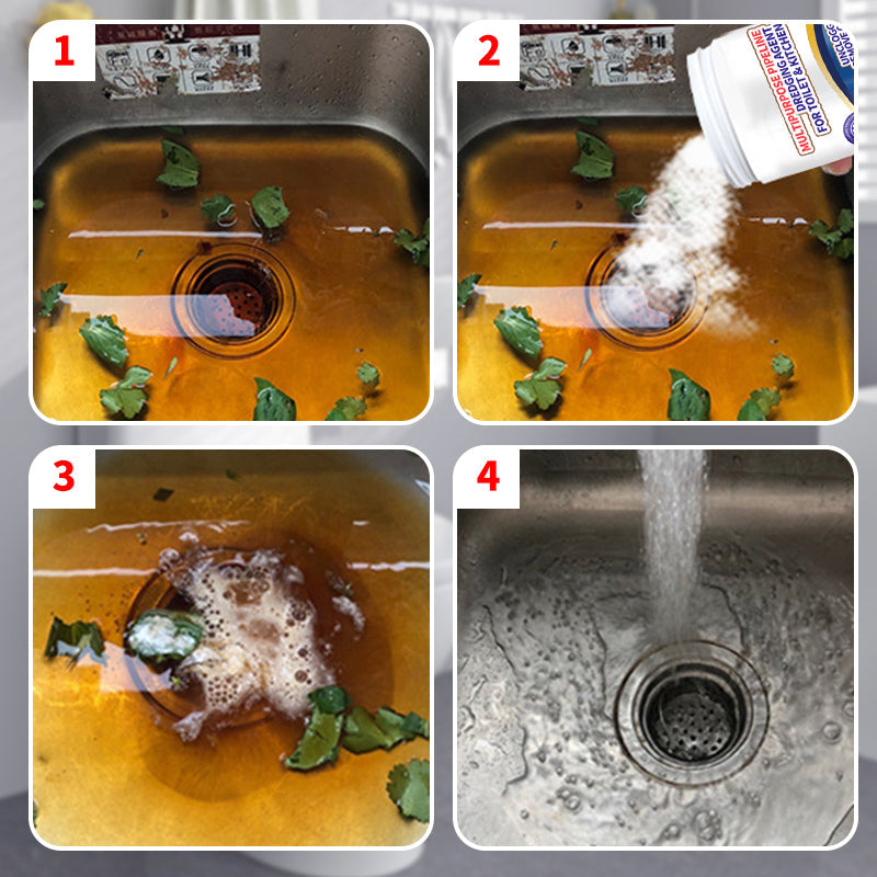 🔥DESTUPUCĂTOR UNIVERSAL: Același produs pentru WC + chiuvetă + bucătărie. Curăță țevile în 15 minute!