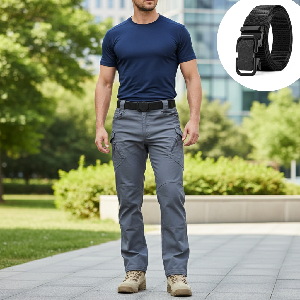 👖⚡ Pantaloni care nu se rup când ai mai multă nevoie Țesătură rezistentă | Buzunare multiple | Genunchi întăriți ✅ Vânătoare, camping, muncă, outdoor – toate într-unul