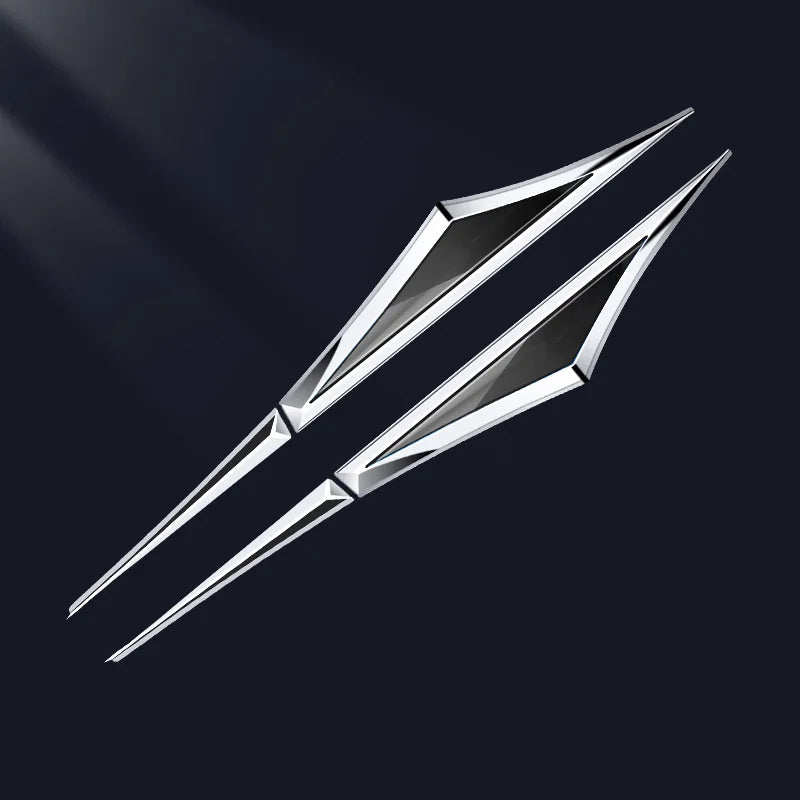 3D Blade Leaf Plate Boczna etykieta Dekoracja błotnika nadwozia (2 SZTUK)