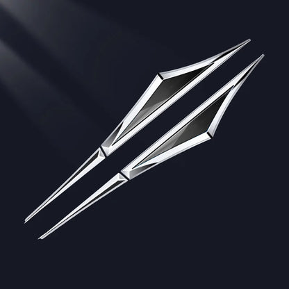 3D Blade Leaf Plate Boczna etykieta Dekoracja błotnika nadwozia (2 SZTUK)
