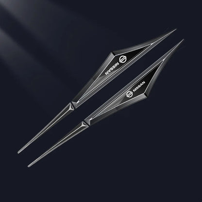 3D Blade Leaf Plate Boczna etykieta Dekoracja błotnika nadwozia (2 SZTUK)