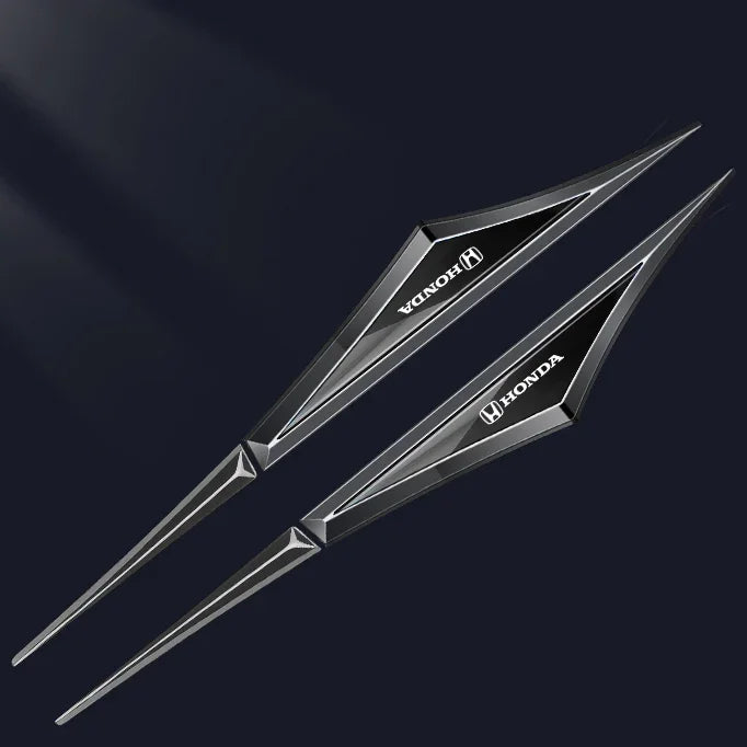 3D Blade Leaf Plate Boczna etykieta Dekoracja błotnika nadwozia (2 SZTUK)