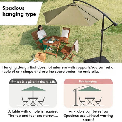 ☀️Parasol zewnętrzny Patio Shade Wodoodporny Parasol Patio Wymienna tkanina parasolowa