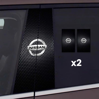 2x Naklejki na szybę samochodową z logo