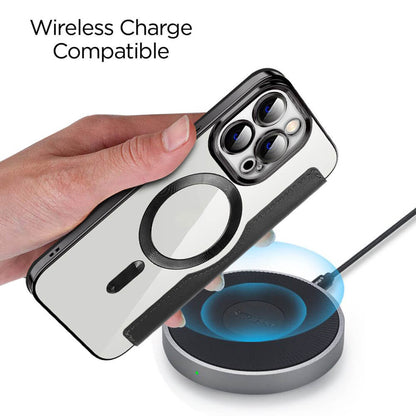 Electroplacat magnetic magnetic flip caz de telefon din piele flip