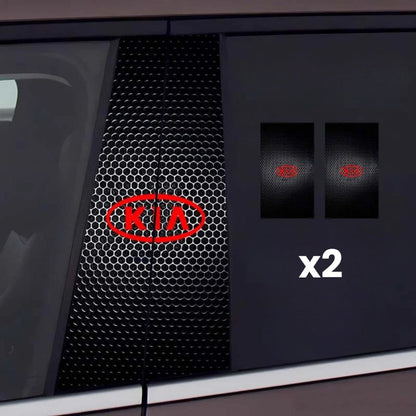2x Naklejki na szybę samochodową z logo
