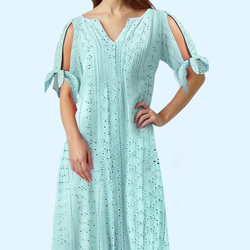 💃 Rochie elegantă pentru femei – decolteu în V, decupaje solide, design modern și rafinat. ✨ Plată la livrare!