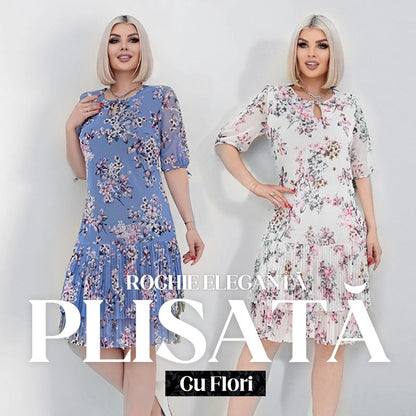 Mărimi S-4XL. Plisată și lungă – efectul “wow” instant. 🔥 Cumpără acum!