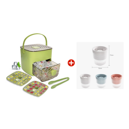 🧊 Cuburi de gheață portabile – cu capac și cutie. ✅ Plată la livrare. Adaugă în coș!