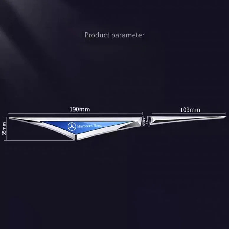 3D Blade Leaf Plate Boczna etykieta Dekoracja błotnika nadwozia (2 SZTUK)