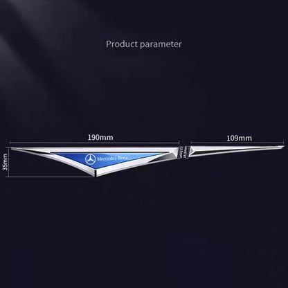 3D Blade Leaf Plate Boczna etykieta Dekoracja błotnika nadwozia (2 SZTUK)