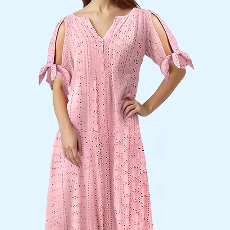 💃 Rochie elegantă pentru femei – decolteu în V, decupaje solide, design modern și rafinat. ✨ Plată la livrare!