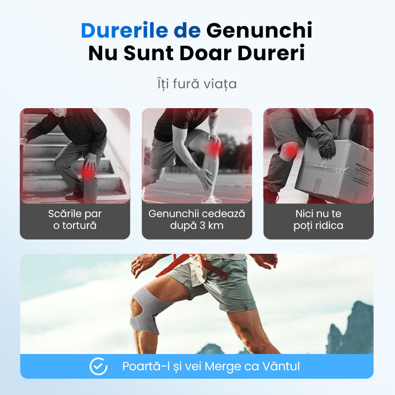 💥Suport ajustabil pentru genunchi – Stabilitate și siguranță la fiecare mișcare! 🏋️‍♂️ Plată la livrare!