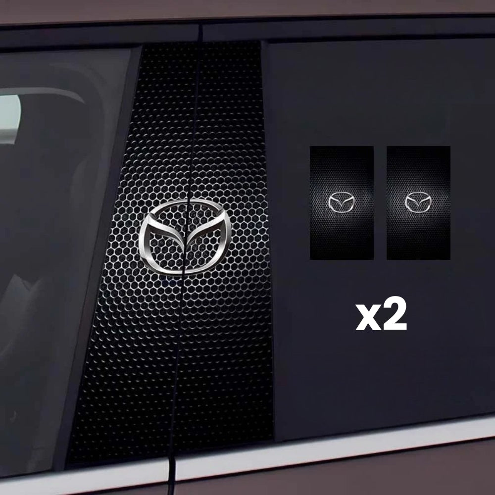 2x Naklejki na szybę samochodową z logo
