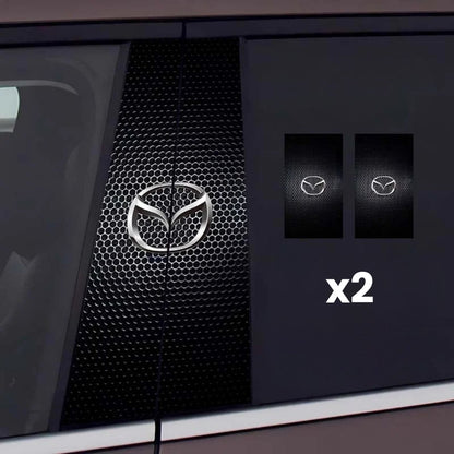 2x Naklejki na szybę samochodową z logo