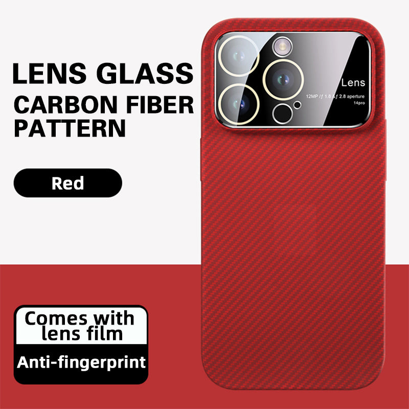 Goggles Large Window Carbon Fiber Case Cover For iPhone