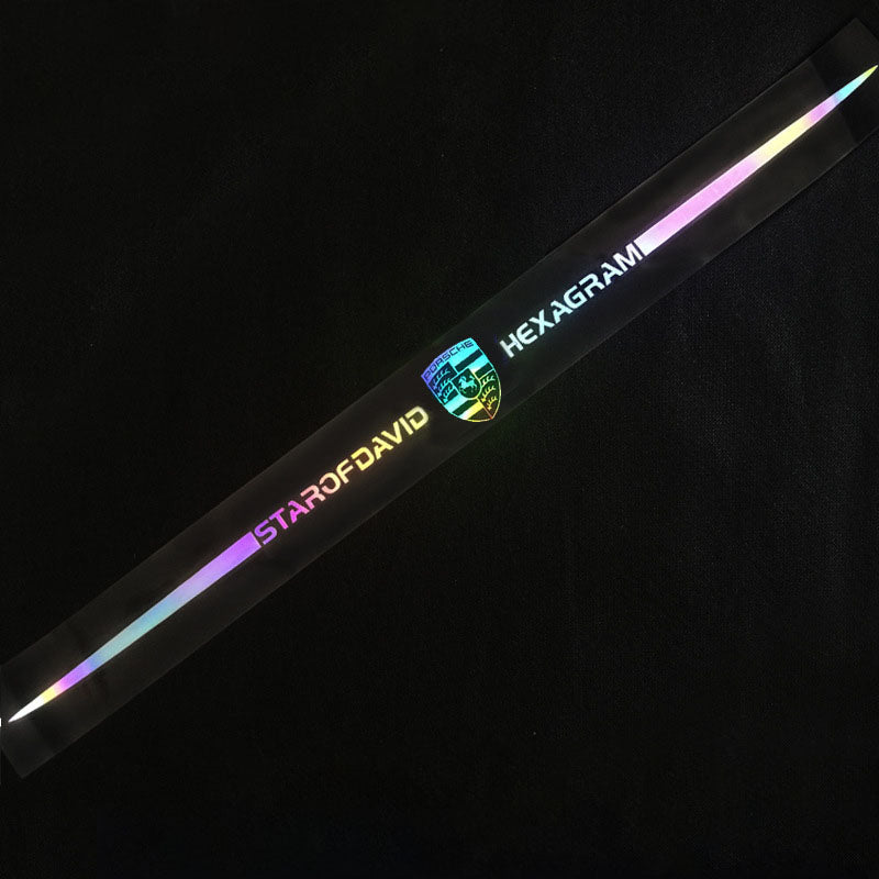 Kolorowa naklejka samochodowa z laserowym odbiciem 3D, 4 sztuki