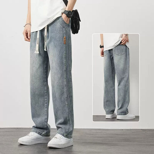💐 Blugi drepți largi pentru bărbați – confortabili, stil casual, potriviți pentru orice ocazie. 👖 Plată la livrare!
