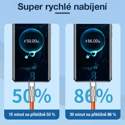 Cablu de încărcare rapidă 120W 3 în 1 cu miez întărit de aliaj de cupru
