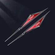 3D Blade Leaf Plate Boczna etykieta Dekoracja błotnika nadwozia (2 SZTUK)