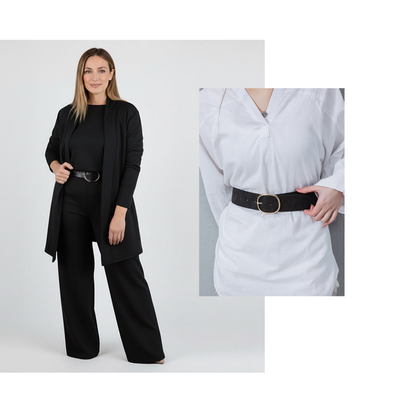 ⏰ Set elegant din 3 piese – cardigan lung, top și pantaloni. Stil complet, confortabil și rafinat! 💞 Plată la livrare!