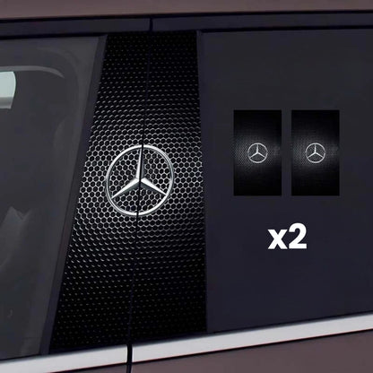 2x Naklejki na szybę samochodową z logo