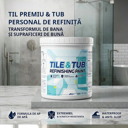 🎨 Set premium vopsea pentru plăci ceramice și căzi – Renovează fără să înlocuiești! 🛁✨ Plată la livrare!