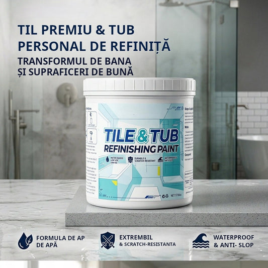 🎨 Set premium vopsea pentru plăci ceramice și căzi – Renovează fără să înlocuiești! 🛁✨ Plată la livrare!