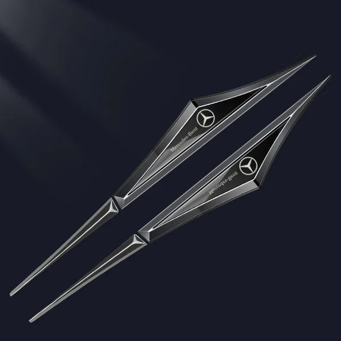 3D Blade Leaf Plate Boczna etykieta Dekoracja błotnika nadwozia (2 SZTUK)