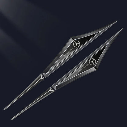 3D Blade Leaf Plate Boczna etykieta Dekoracja błotnika nadwozia (2 SZTUK)