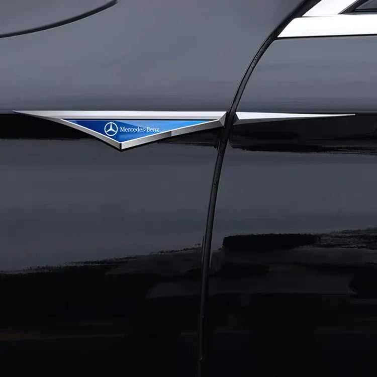 3D Blade Leaf Plate Boczna etykieta Dekoracja błotnika nadwozia (2 SZTUK)