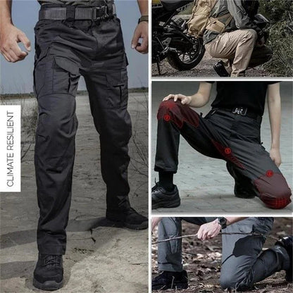 👖⚡ Pantaloni care nu se rup când ai mai multă nevoie Țesătură rezistentă | Buzunare multiple | Genunchi întăriți ✅ Vânătoare, camping, muncă, outdoor – toate într-unul