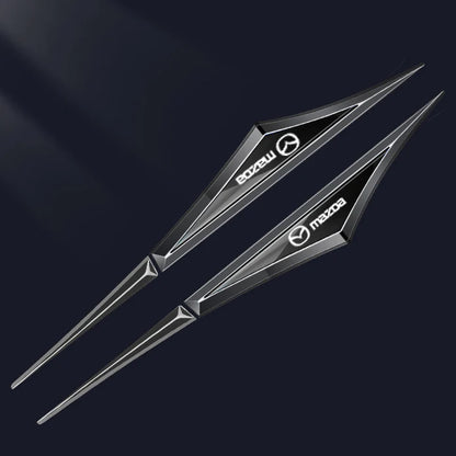 3D Blade Leaf Plate Boczna etykieta Dekoracja błotnika nadwozia (2 SZTUK)