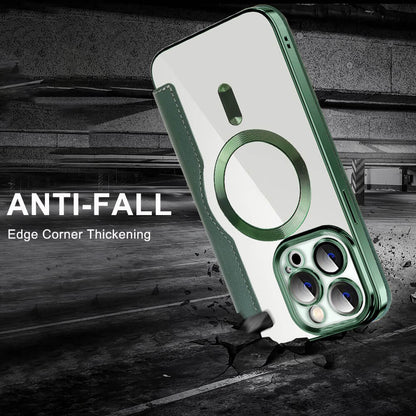 Electroplacat magnetic magnetic flip caz de telefon din piele flip